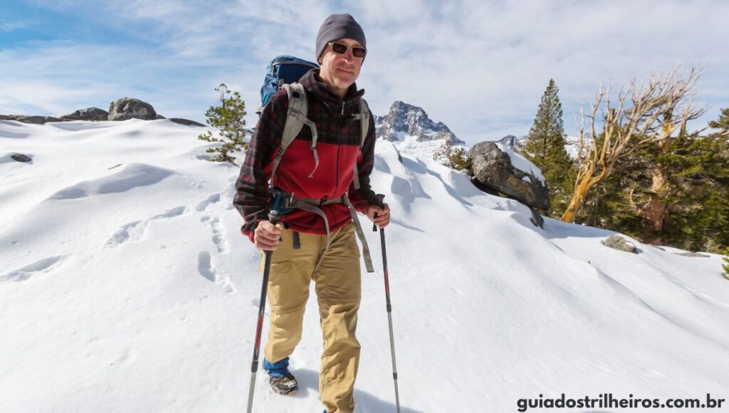 como se vetir na neve