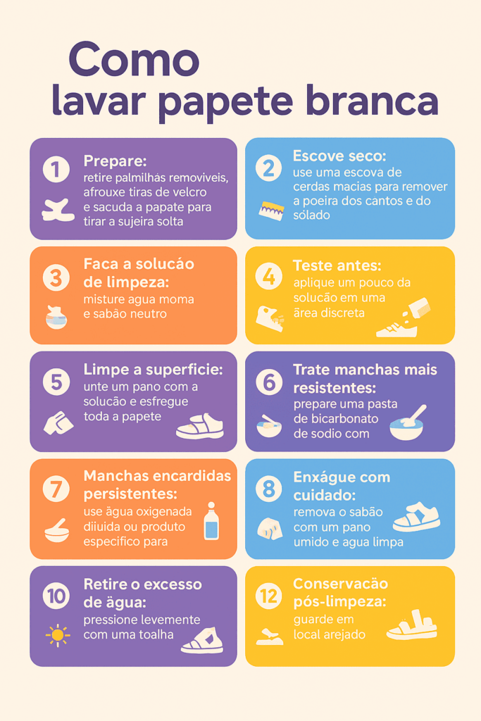 Como Lavar Papete Branca