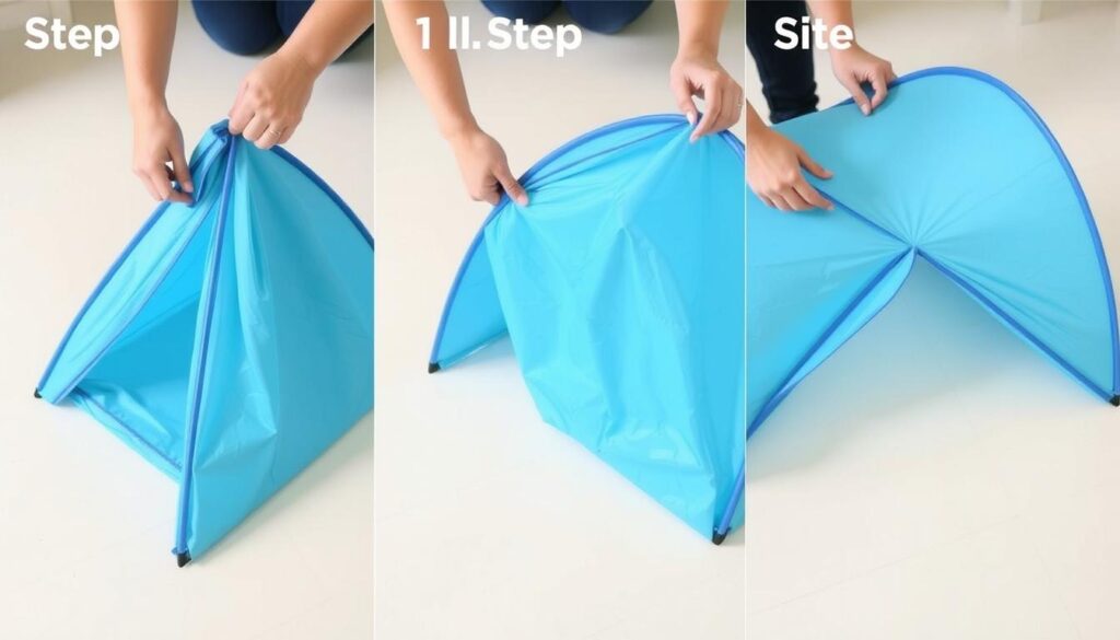 Como dobrar barraca infantil - processo básico de dobra