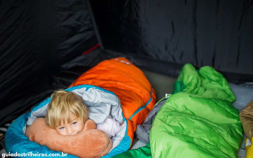 saco de dormir confortável