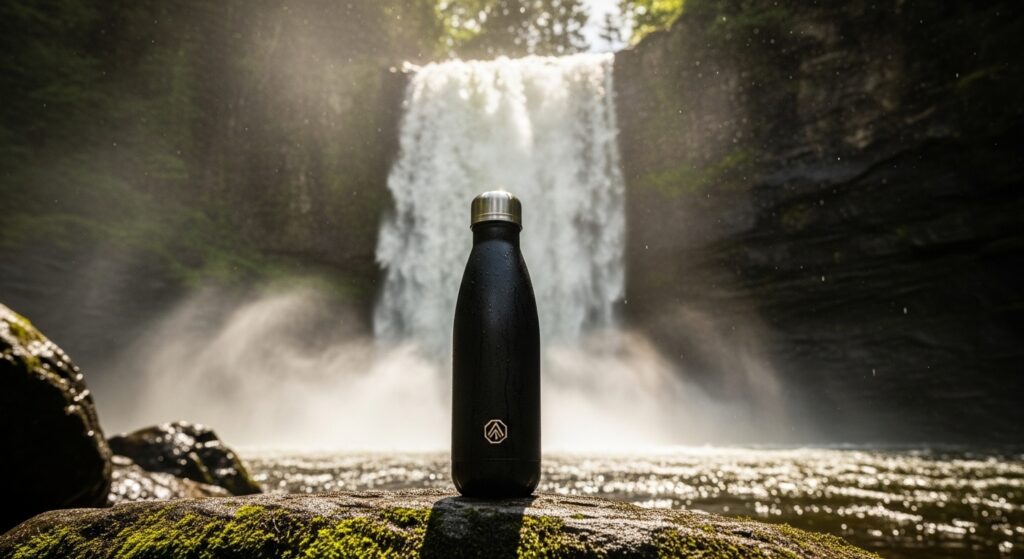 garrafa térmica para trilha