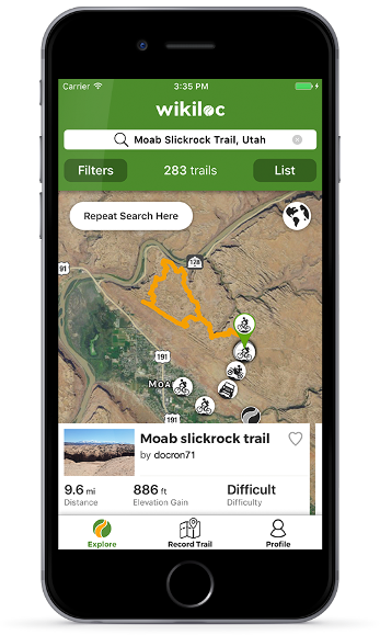 wikiloc trilhas do mundo