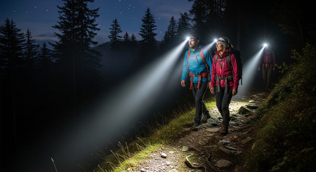 Lanterna de Cabeça Recarregável