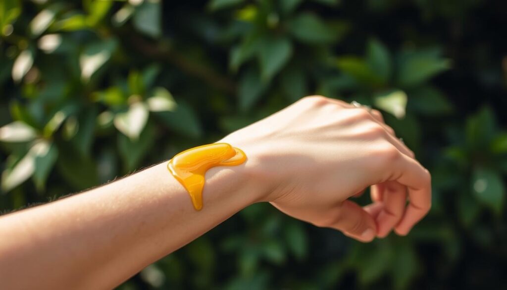 spray corporal com óleo