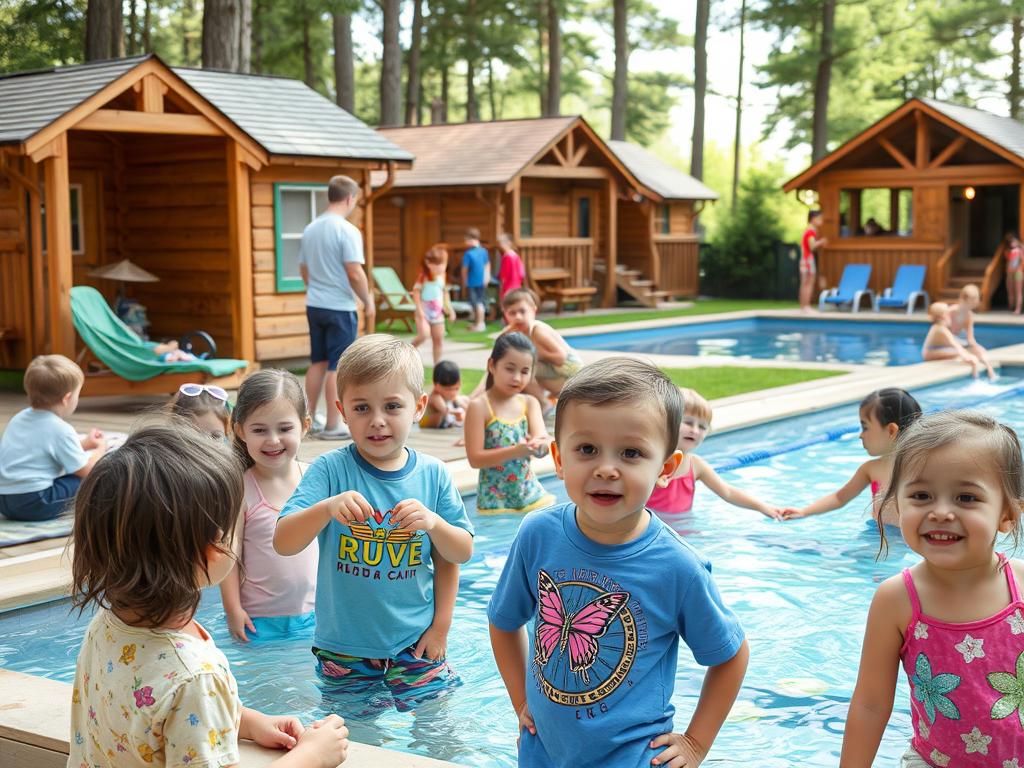 Acampamento NR em acampamento para crianças