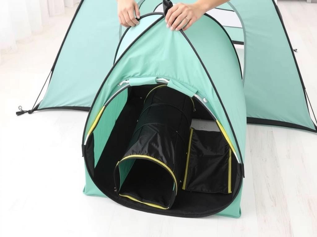 Como dobrar barraca infantil 3 em 1 - demonstração passo a passo