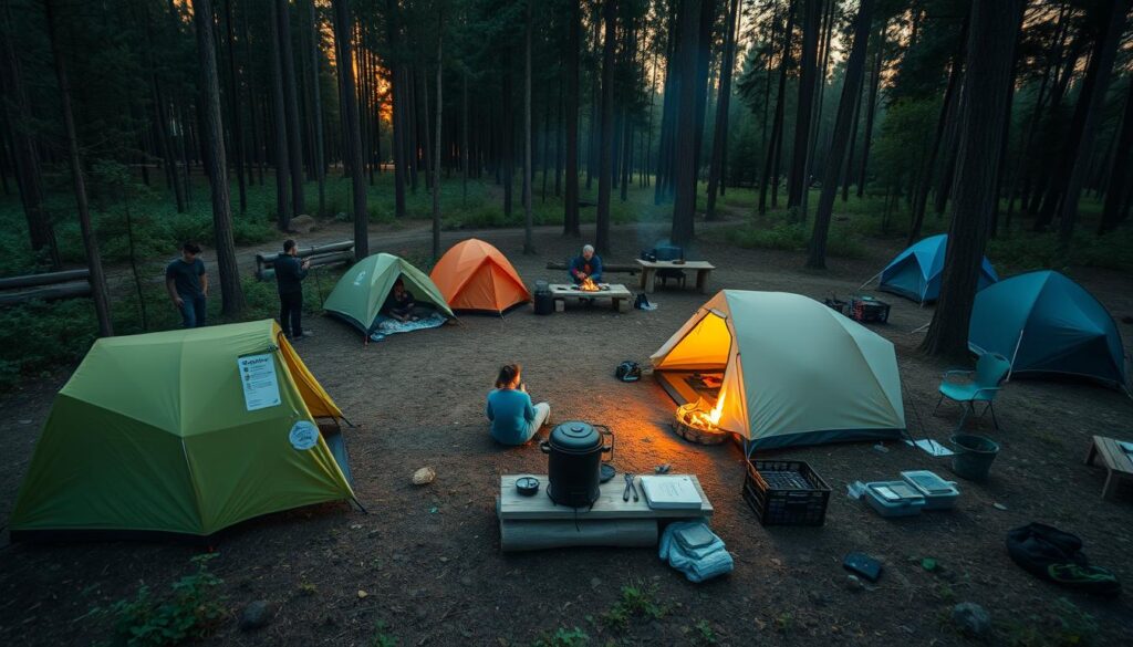 Especialidade arte de acampar - acampamento completo