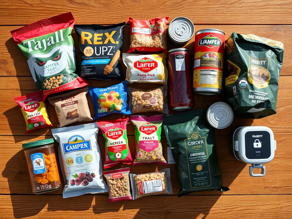 Imagem ilustrativa de alimentos para o que levar para um acampamento de 3 dias