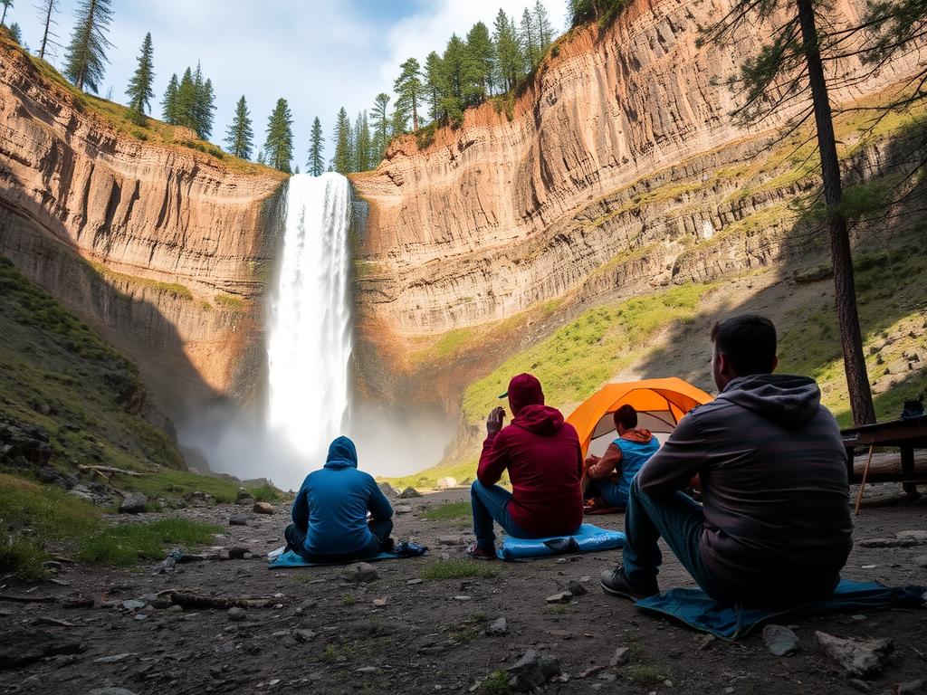 Imagem ilustrativa de cachoeira para o que levar para um acampamento de 3 dias