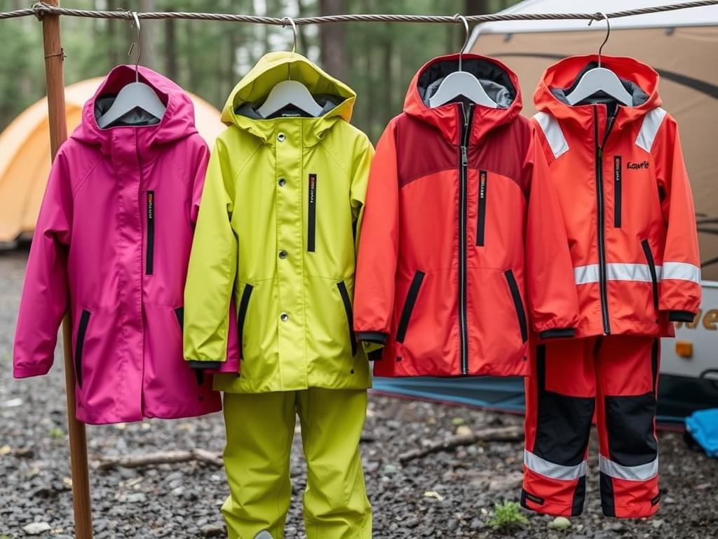 Jaquetas impermeáveis infantis para acampamento para crianças