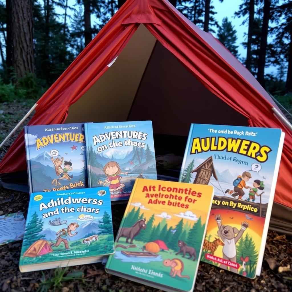 Livros de aventura para acampamento para crianças