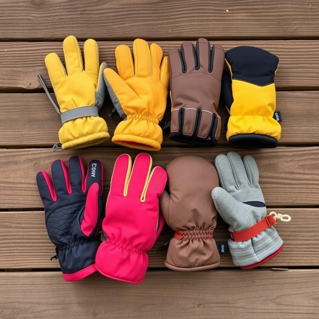 Luvas infantis para acampamento para crianças