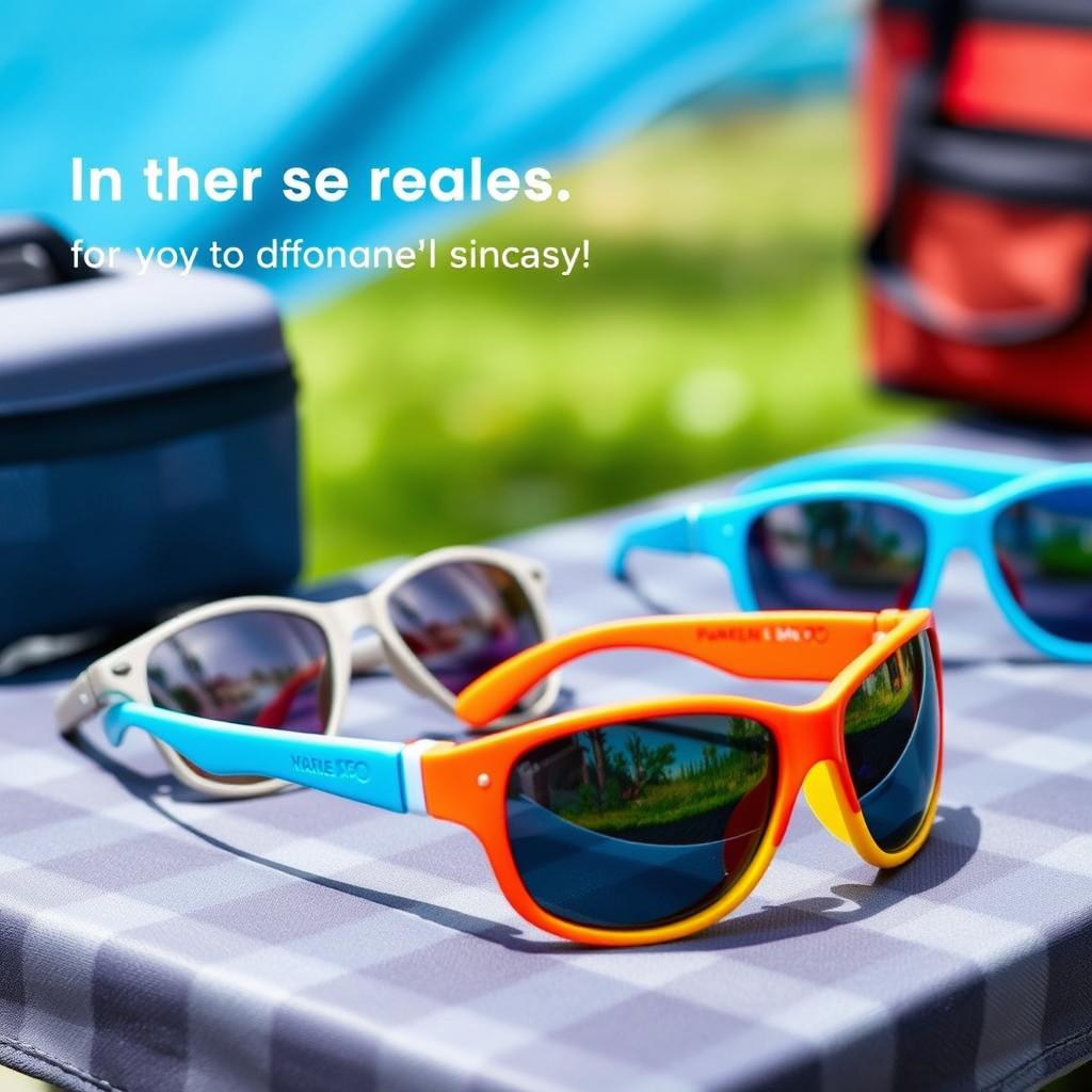 Óculos de sol infantis para acampamento para crianças