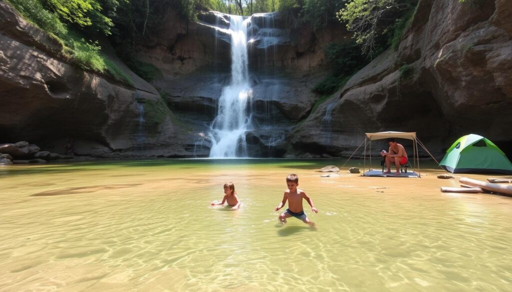 Parque Nacional da Chapada dos Veadeiros em acampamento para crianças