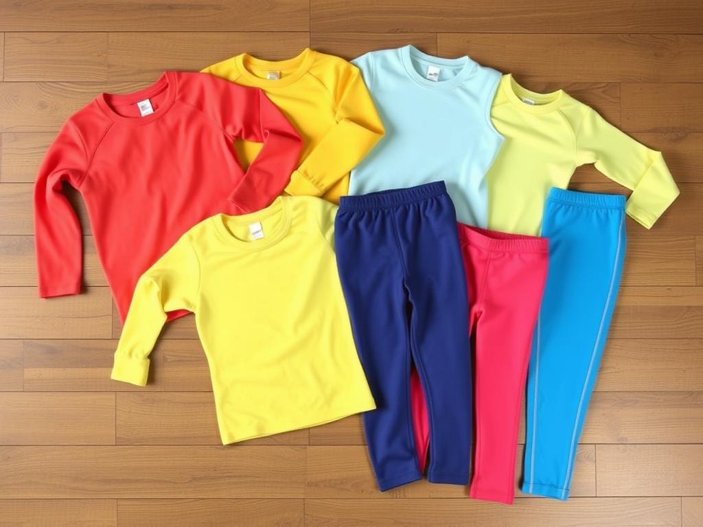 Roupas térmicas infantis para acampamento para crianças