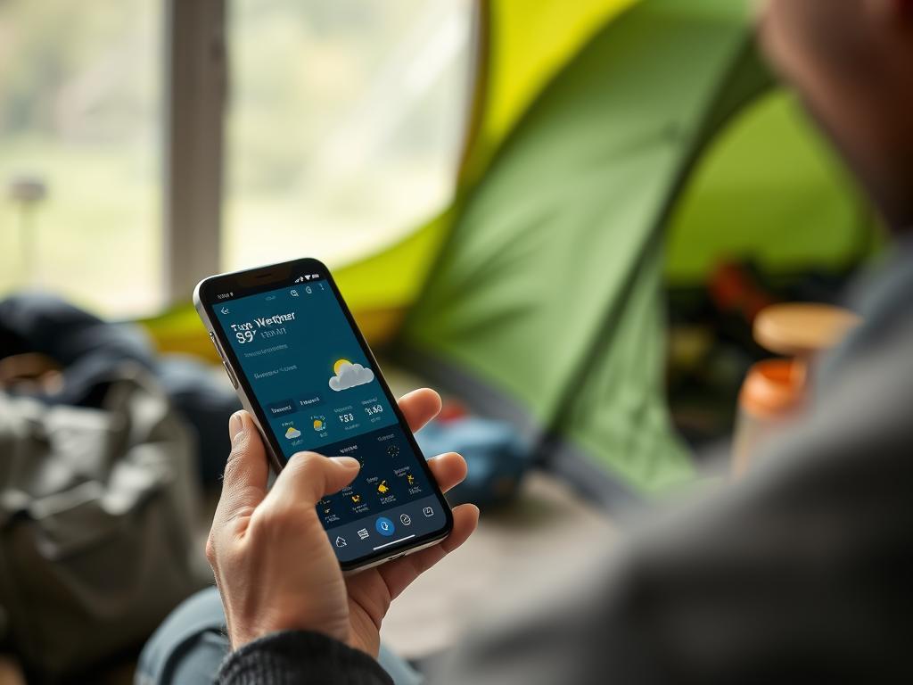 dicas-para-acampar-verificando-previsao-tempo