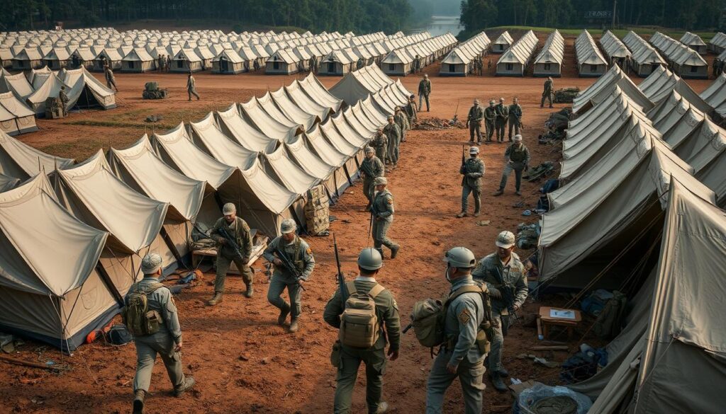 frases de acampamento militar mostrando camaradagem e disciplina