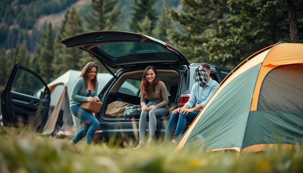 frases de acampamento para momento de chegada e montagem das barracas