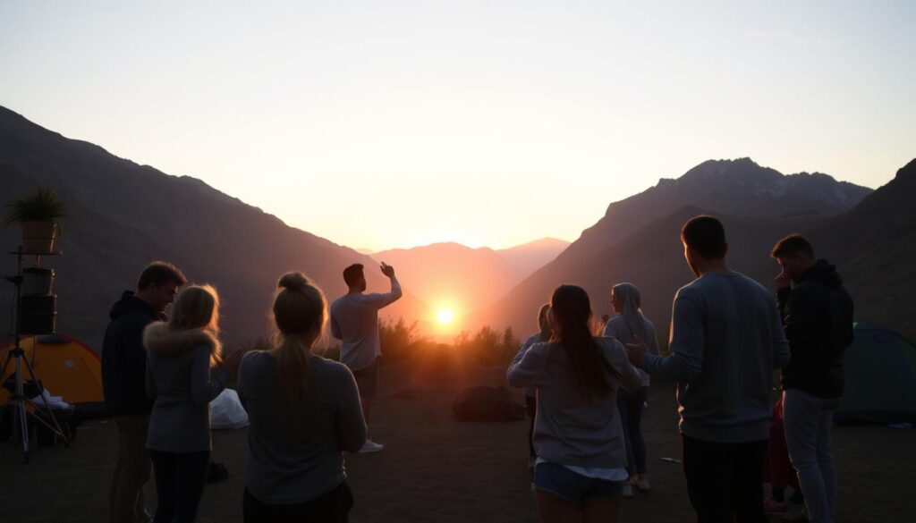 frases de acampamento para retiros religiosos na natureza