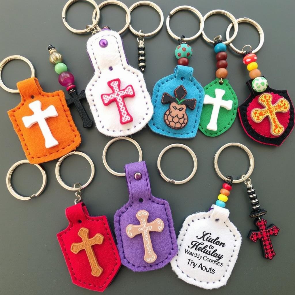 lembrancinhas para acampamento de igreja com chaveiros
