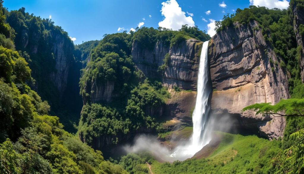 maior cachoeira do brasil vista panorâmica