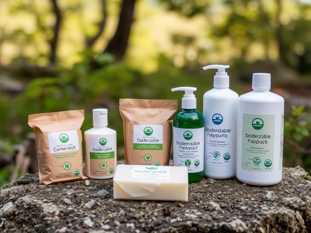 o que precisa para acampar: produtos de higiene biodegradáveis para uso em ambientes naturais