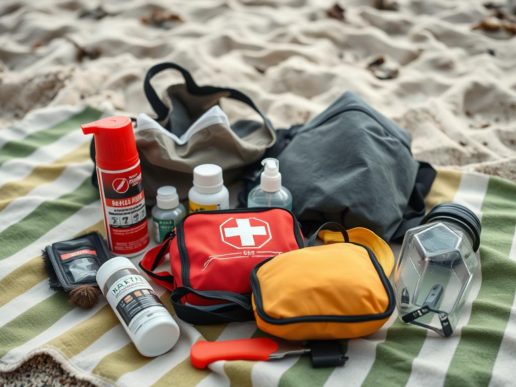 pode acampar na praia repelentes e proteção contra insetos