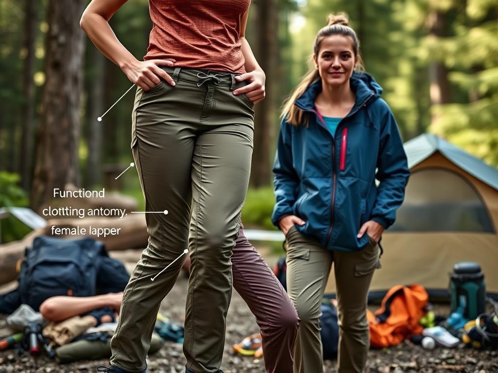 roupa de acampamento feminina