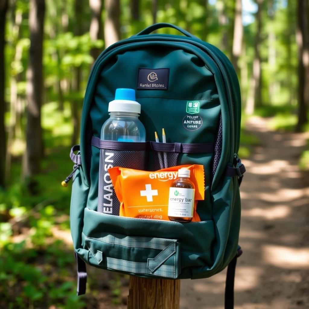 Mochila compacta para trilhas curtas