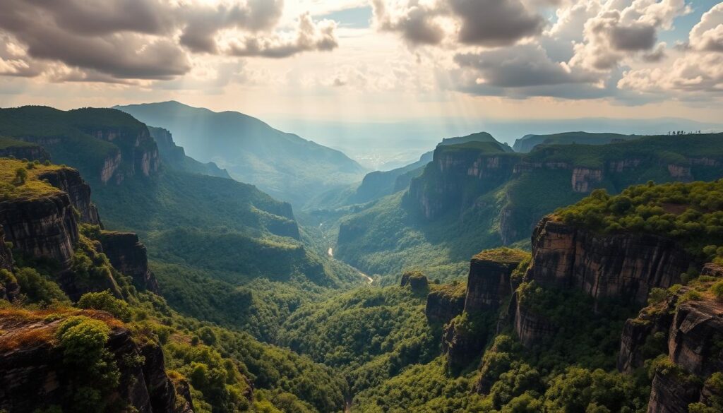 Paisagem do Vale do Pati na Chapada Diamantina