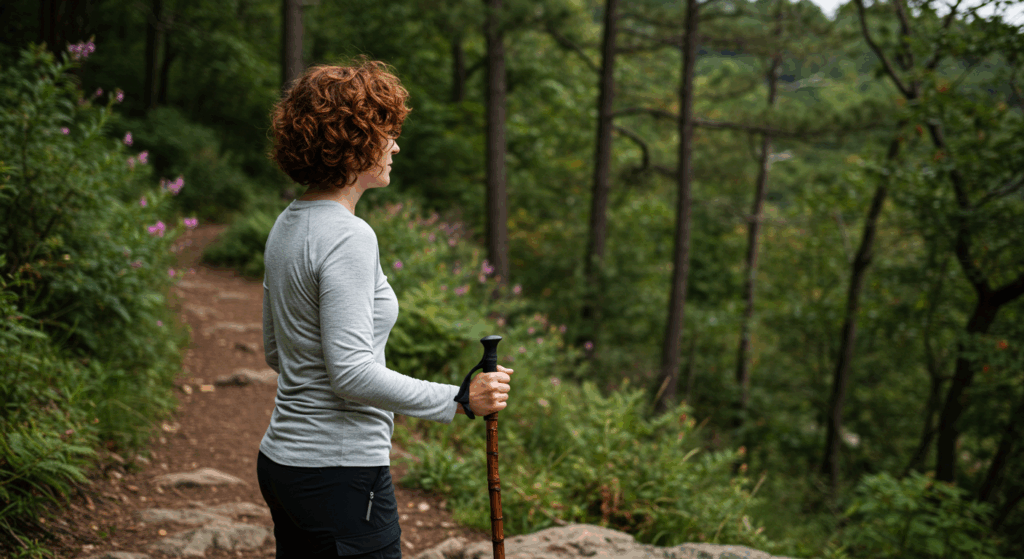 bastão de caminhada