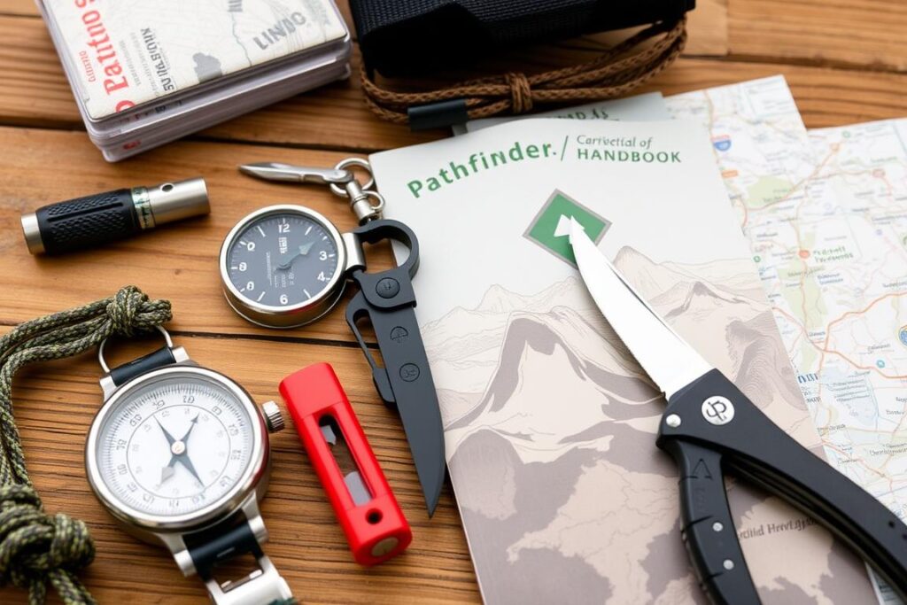 equipamentos de orientação para acampamento de desbravadores
