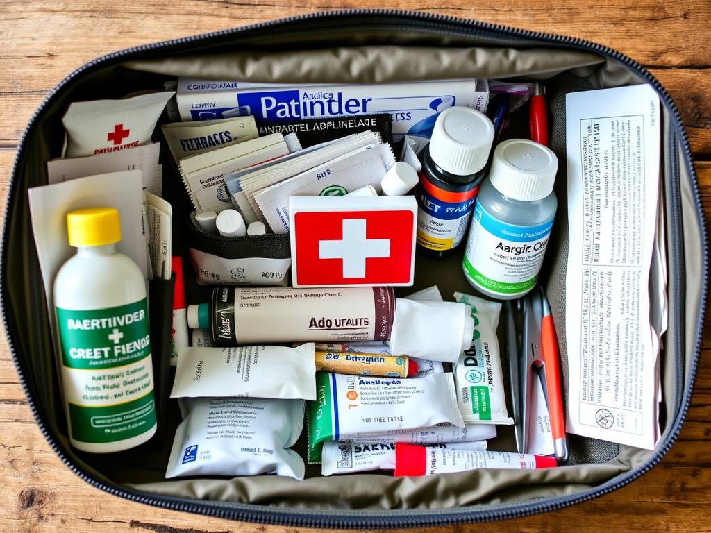 kit de primeiros socorros para acampamento de desbravadores