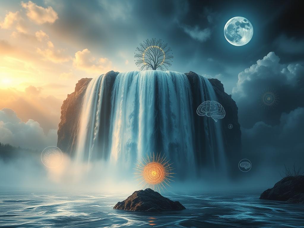 sonhar com cachoeira representa fluxo entre consciente e inconsciente