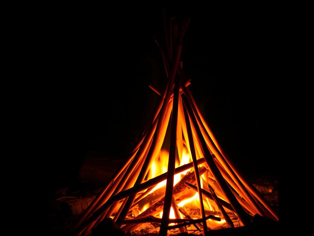 tipos de fogueiras modelo cone