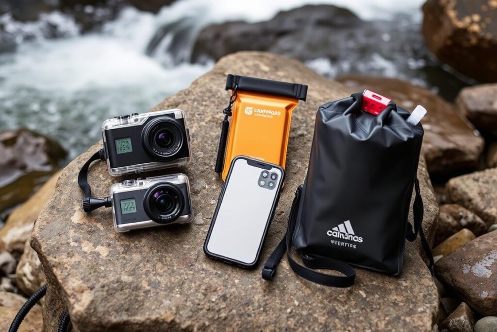 Equipamentos para registro fotográfico e comunicação em ambientes aquáticos