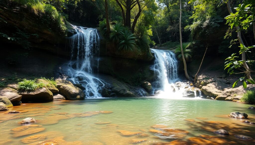 Cachoeira do Ribeirão Branco no Parque Estadual Carlos Botelho