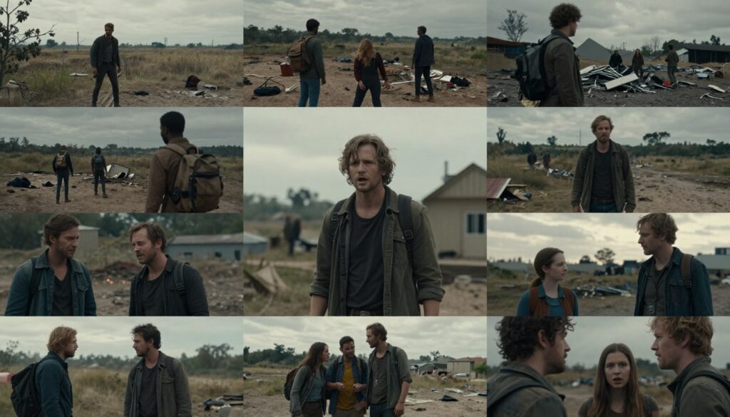 Colagem mostrando diferentes cenĂĄrios de sobrevivĂȘncia das sĂ©ries mencionadas no artigo