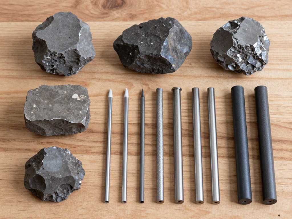 Diferentes tipos de pederneiras modernas e tradicionais